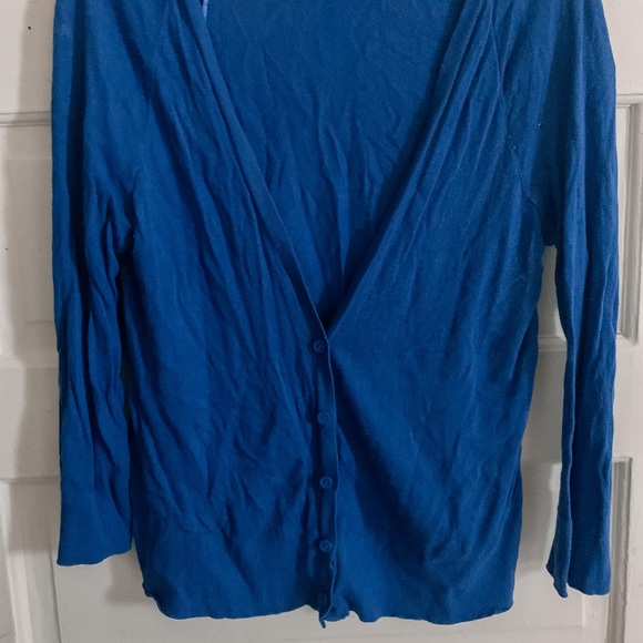 Royal blue open front cardigan - Picture 1 of 3